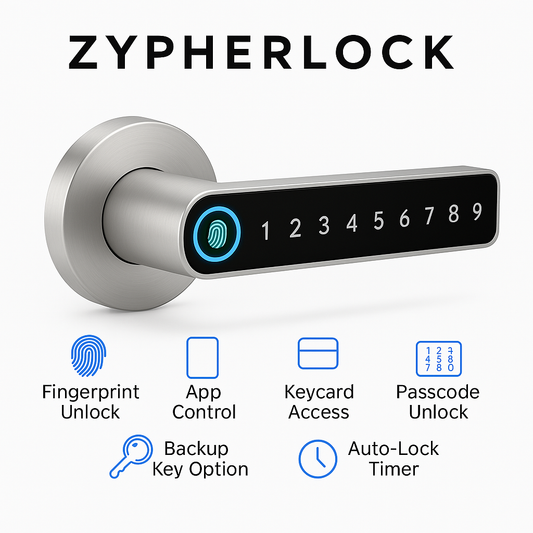 Smart Door Lock + Keycard & Passcode